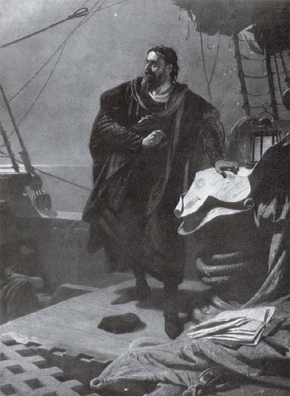 Karl Theodor von Piloty Columbus china oil painting image